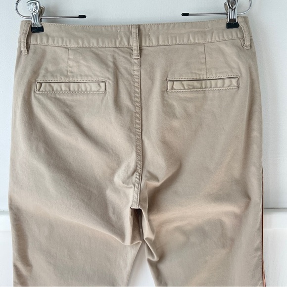 Anthropologie Velvet by Graham & Spencer Khaki Side Stripe Pant NWT - Picture 11 of 14